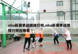 nba新赛季战绩排行榜,nba新赛季战绩排行榜在哪看