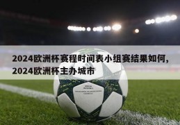 2024欧洲杯赛程时间表小组赛结果如何,2024欧洲杯主办城市